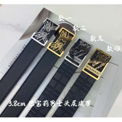 3.8cm burbarry plate buckle belt 28usd/pc
