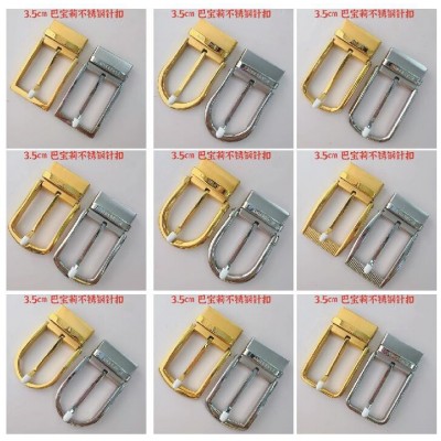 3.8cm burbarry stainless steel pin buckle 10usd/pc